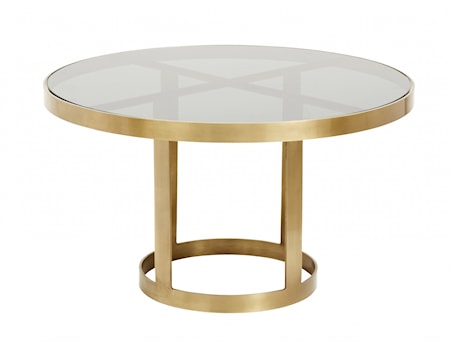 Soffbord Guld Svart Glas