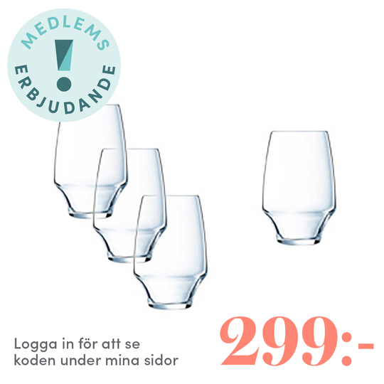 Chef & Sommelier - Open Up Vattenglas 35 cl 4-pack