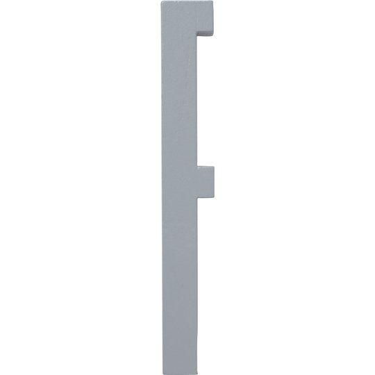 Design Letters Grå Bokstav i Trä, F