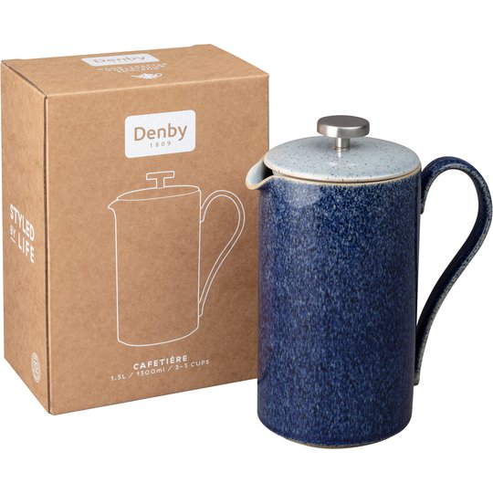 Denby Studio Blue kaffepress 1,5L