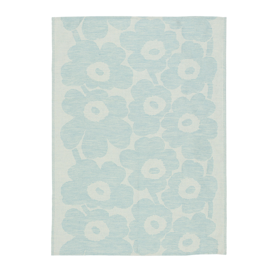 Marimekko - Unikko Kökshandduk 70x50 cm Blå/oblekt Bomull