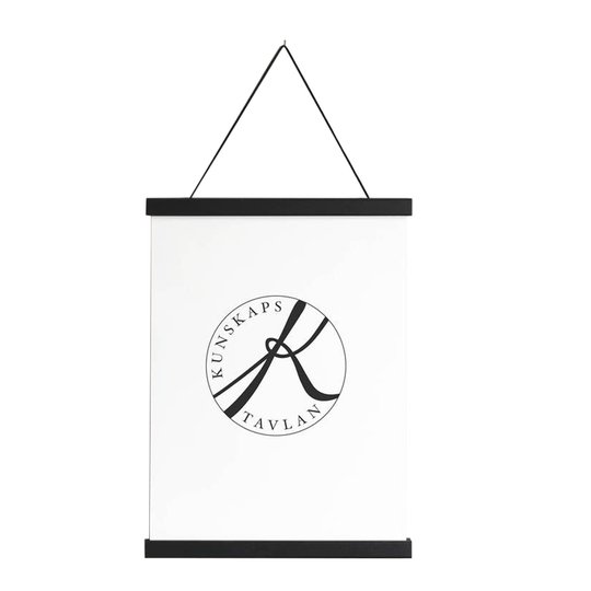 Kunskapstavlan - Posterhängare 31 cm Svartmålad furu