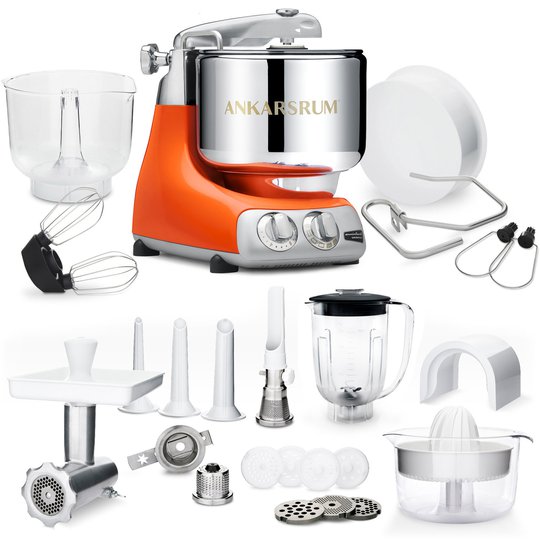 Ankarsrum AKM 6230 Köksmaskin + Deluxepaket, Pure Orange