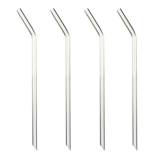 Dorre - Dora Sugrör böjd Glas 4-pack