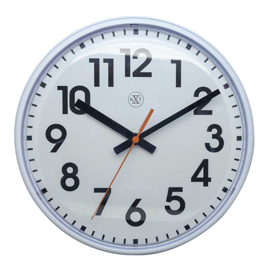 NeXtime - Peter Väggklocka 26 cm Vit