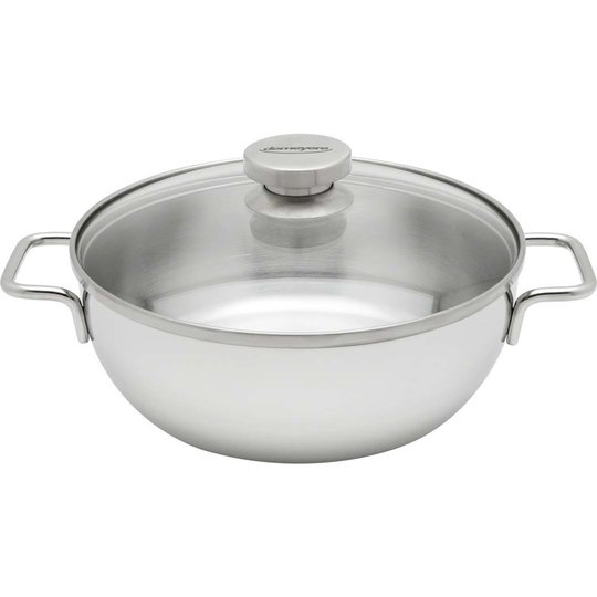 Demeyere Apollo Låg Gryta med Glaslock 28 cm 4,8l