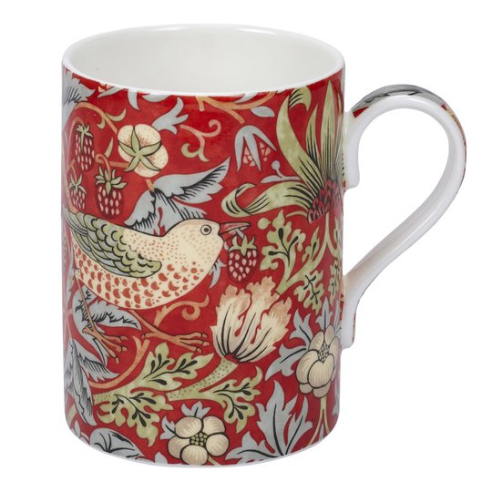 Morris & Co - Strawberry Thief Mugg 35 cl Röd