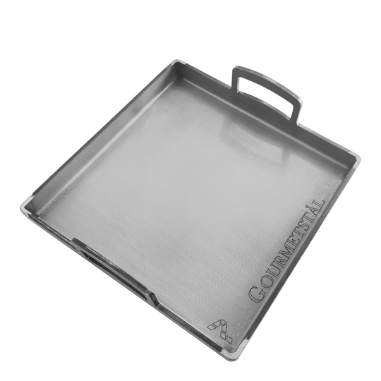 Gourmetstål - Stekbord Uppvikt Kant 32x32 cm