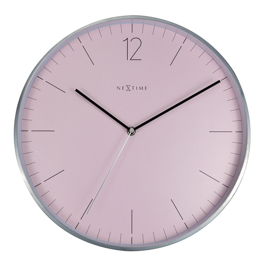 NeXtime - Essential Väggklocka 34 cm Rosa / Guld