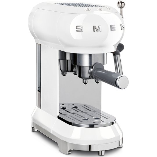 Smeg ECF01WHEU Retro 50-tals espressomaskin, vit