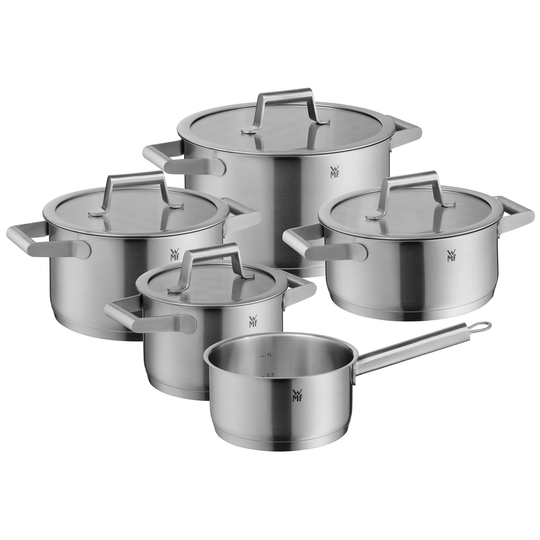 WMF Comfort Line Grytset 5 delar inklusive 4 glaslock