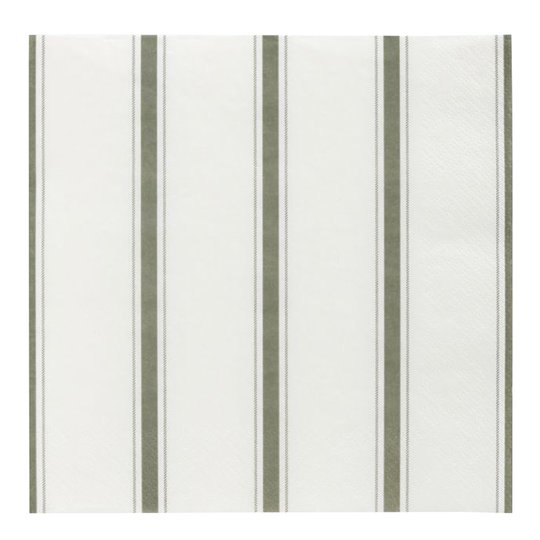 House Doctor - Servett 20 x 20 cm Stripe Grön