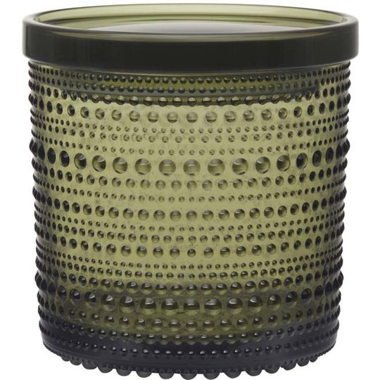 Iittala Kastehelmi Burk 116x114 mm Mossgrön