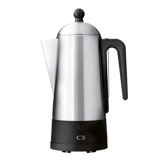 C3 - Design Perkulator ECO Rostfri/Svart