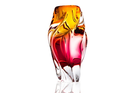 Turning Torso Vas 17 cm Ruby / Amber