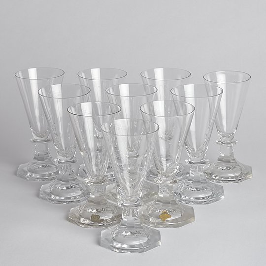 Skrufs Glasbruk - SÅLD Snapsglas 10 st