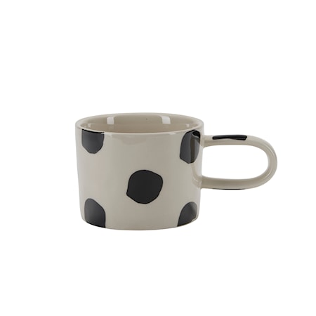 Graphicdots Mugg 9 cm Svart/Vit