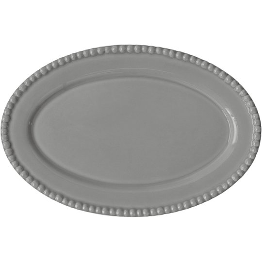 PotteryJo Daria Ovalt Uppläggningsfat 35 cm Soft Grey