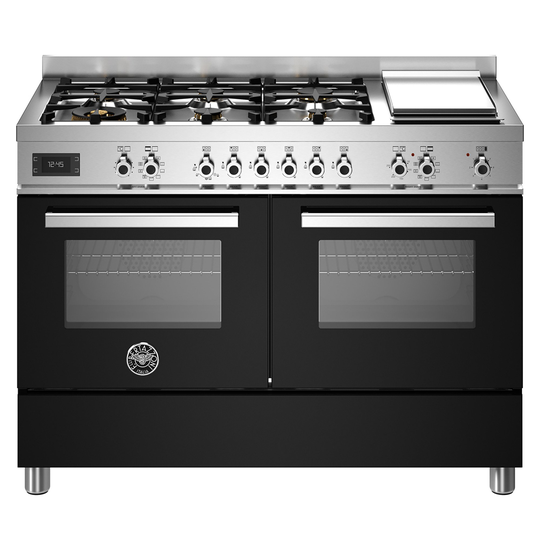 Bertazzoni PRO126G2ENET Professional gasspis, 120 cm, svart
