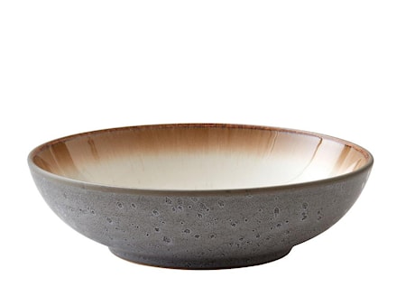 Pastaskål 20cm Grå/gräddvit