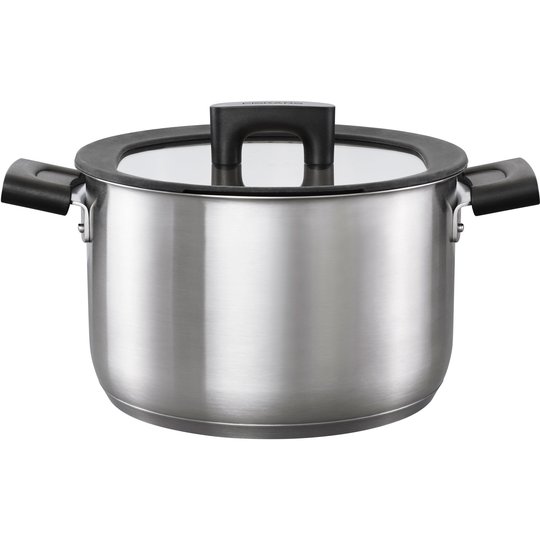 Fiskars Hard Face Steel gryta, 5 liter