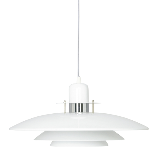 Belid - I Taklampa Pendel 43 cm Vit/Krom