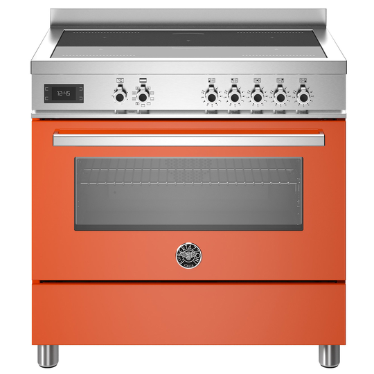 Bertazzoni PRO95I1EART Professional induktionsspis med singelugn, 90 cm, orange