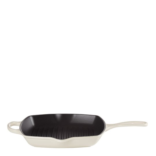 Le Creuset - Le Creuset Signature Grillpanna Kvadratisk 26 cm Meringue