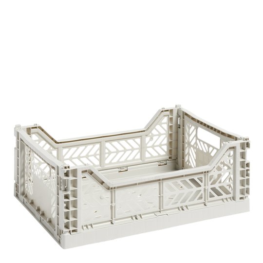 Hay - Förvaringslåda Colour Crate M Ljusgrå