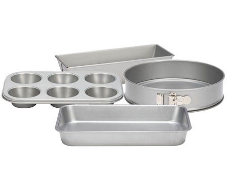 Silvertop Bakformset 4 delar silver