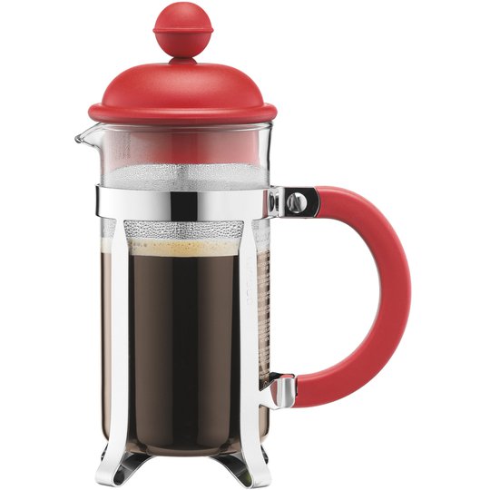 Bodum Caffettiera Röd Pressbryggare 3 Koppar 0,35 l