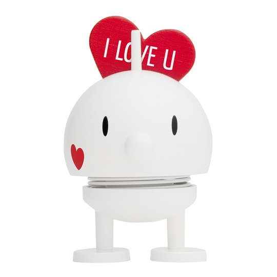 Hoptimist - Love Bumble Small 9,5 cm Vit