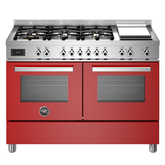 Bertazzoni PRO126G2EROT Professional gasspis, 120 cm, röd