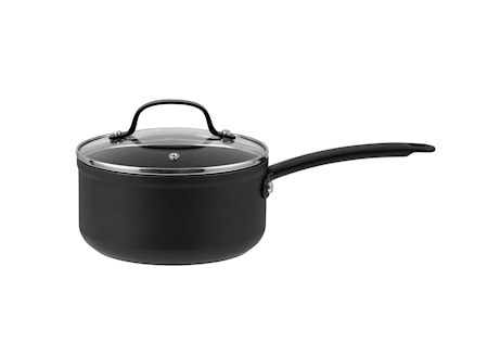 Arc Kastrull med glaslock svart 1,5 liter