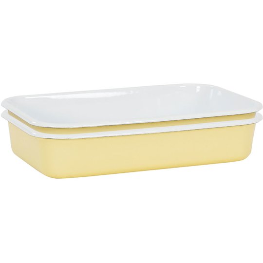Kockums Jernverk Ugnsfast form 2 st, Gul