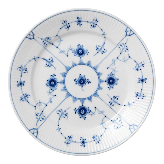 Royal Copenhagen - Blue Fluted Plain Tallrik flat 22 cm