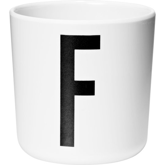Design Letters Melaminmugg Vit, F