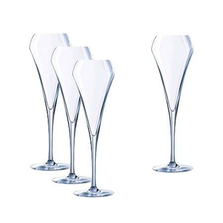 Open Up Champagneglas 20 cl 4-pack Klar
