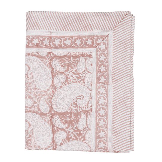 Chamois - Big Paisley Bordsduk 150x230 cm Rosa