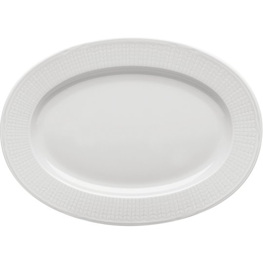 Rörstrand Swedish Grace Snö Tallrik oval 32 cm