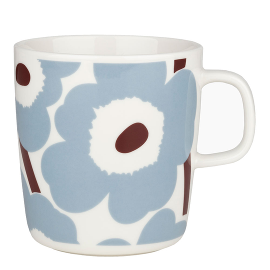 Marimekko - Unikko Mugg 40 cl Blå/Vit