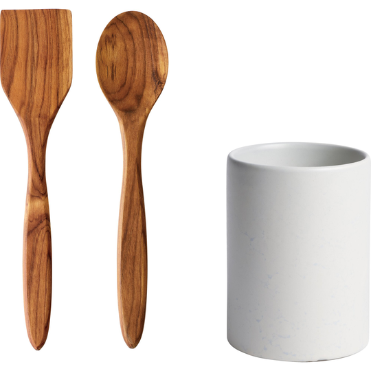 Aida RAW förvaringsburk och köksredskap, arctic white