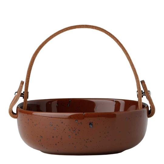 Marimekko - Oiva/Pikku Serveringsskål 13,5 cm Brun / Röd
