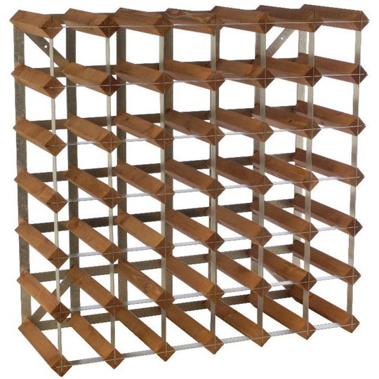 Traditional Wine Racks Vinställ Påbyggnadsbart 42 Flaskor Dark oak