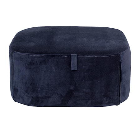 Bella Sittpuff Blå Polyester