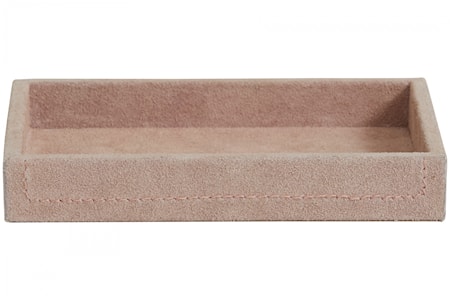 SAMOA Bricka suede läder rose Small