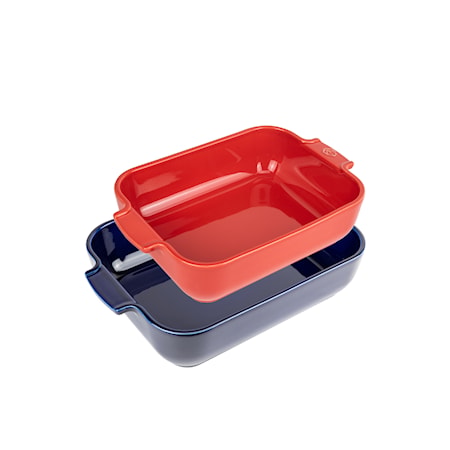 Appolia Ugnsformset 25+32 cm Röd & Blå