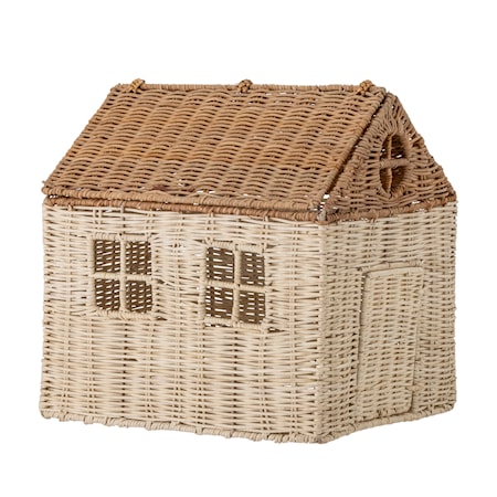 Sigga Dockhus med lock Brun