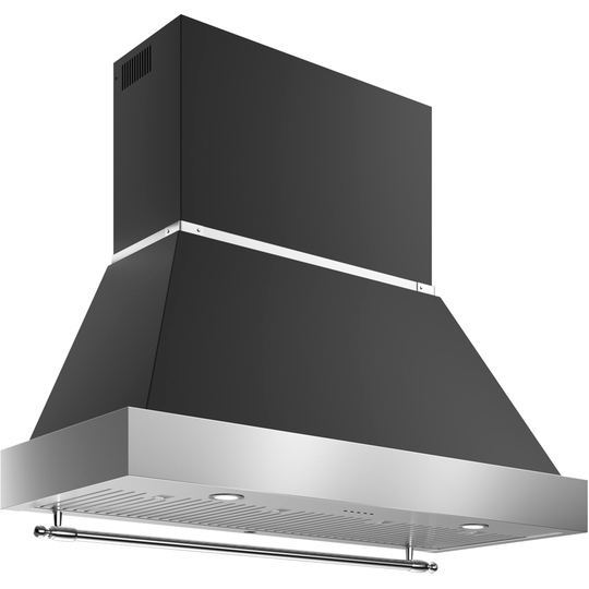 Bertazzoni K120HERTX+KC48HERTNE Heritage fläkt, 120 cm, mattsvart