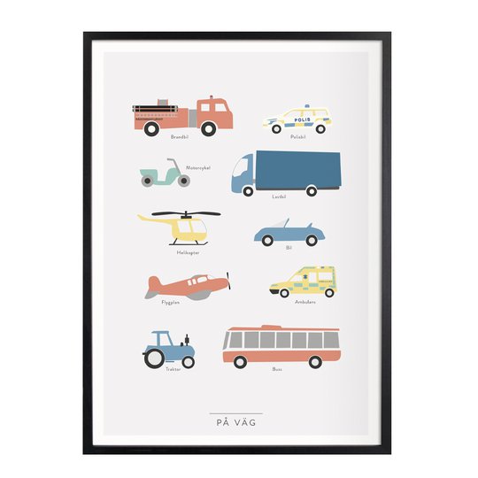 Kunskapstavlan - Poster 30x40 cm På vägen